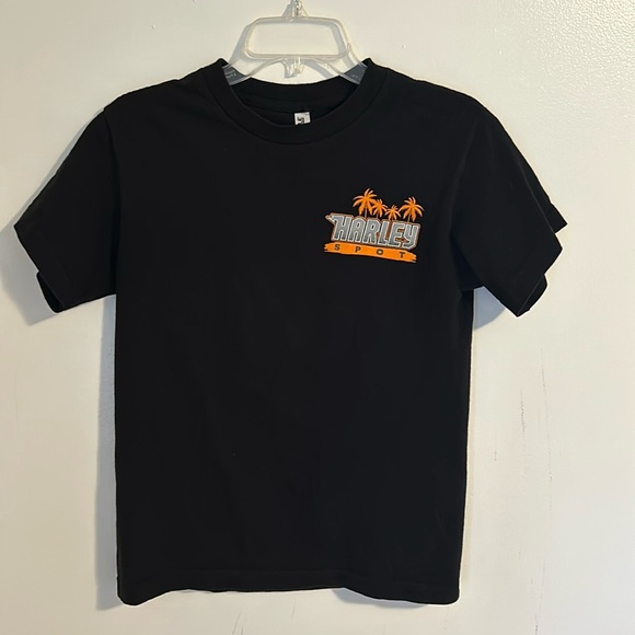 Women’s Harley Spot California Black T-Shirt. Size S - Picture 2 of 6